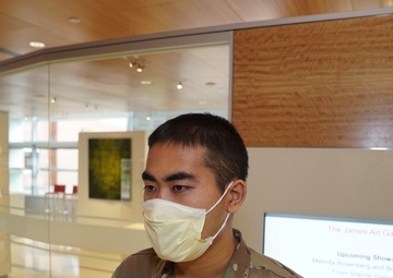 Guard member helps family friend, pregnant COVID-19 patient at Columbus hospital