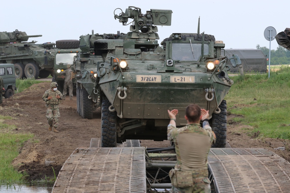 eFP Battle Group Poland conducts Bull Run 12 bridging operation rehearsal
