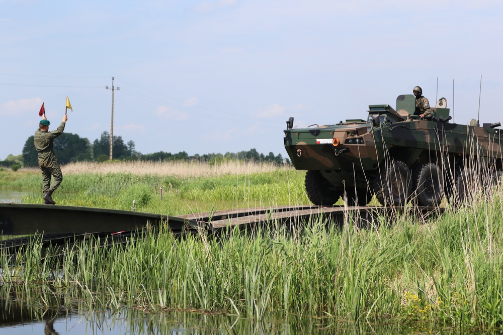 eFP Battle Group Poland conducts Bull Run 12 bridging operation rehearsal