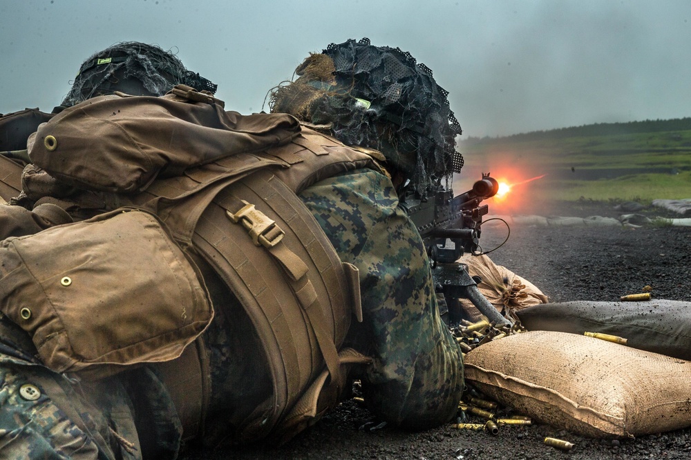 1st Battalion, 6th Marines live fire range during Fuji Viper 20.4
