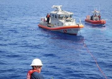 Coast Guard Cutter Valiant Conducting Towing Evolutions