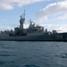 Australian frigate HMAS Toowoomba Visits Diego Garcia