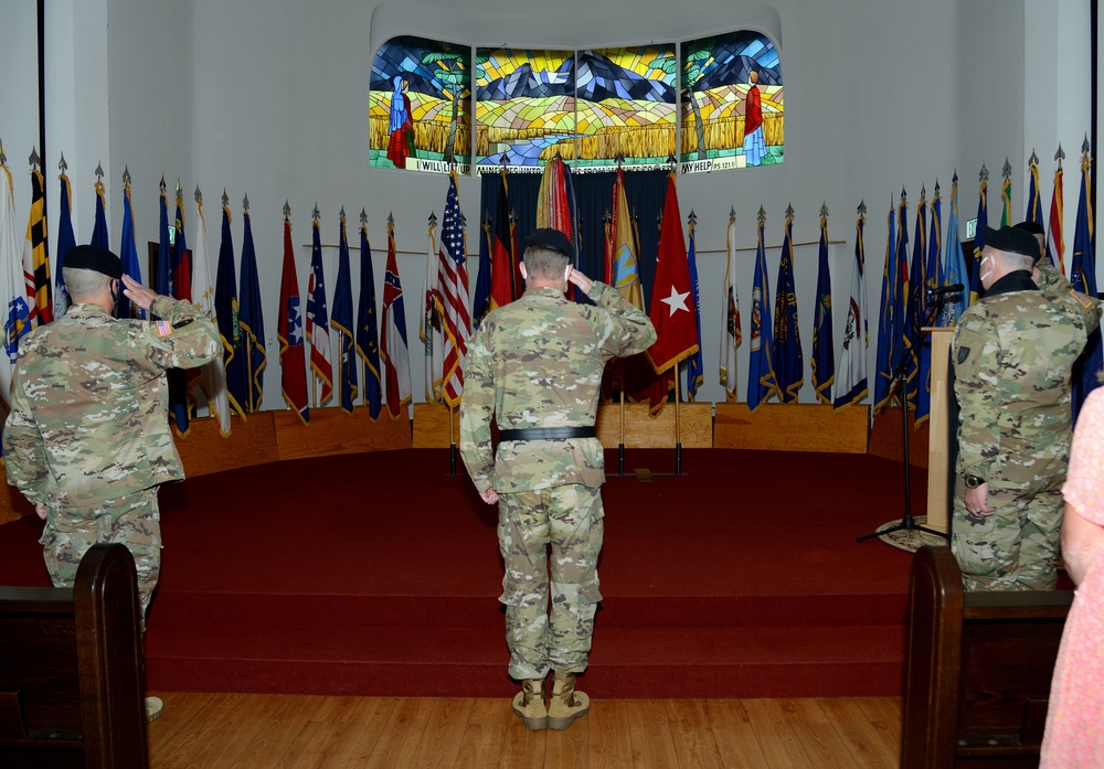 21st Theater Sustainment Command Change of Stole Ceremony