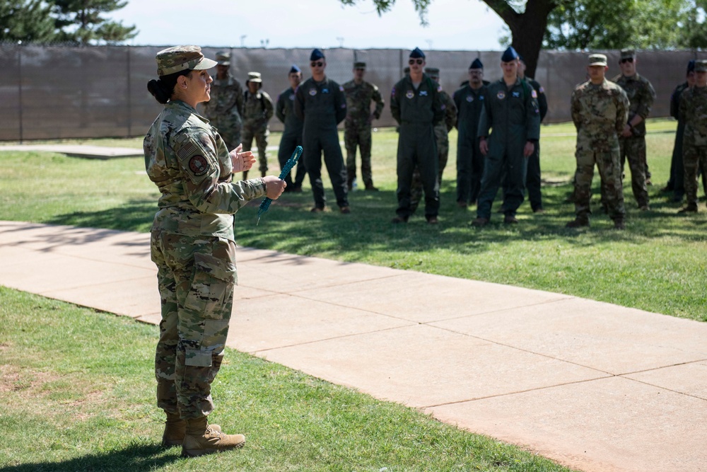97 TRS gains first student-leader teal rope, newest SAPR liaison
