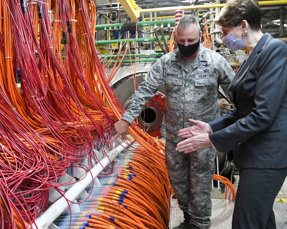 SECAF visits Arnold AFB to view developmental test capabilities