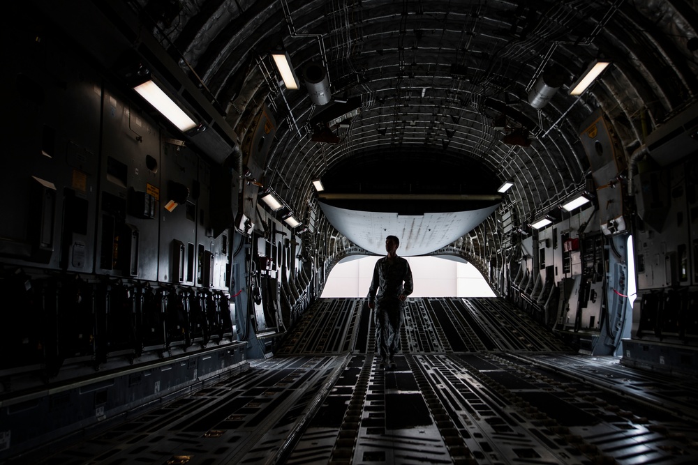 Interior cargo bay inspection