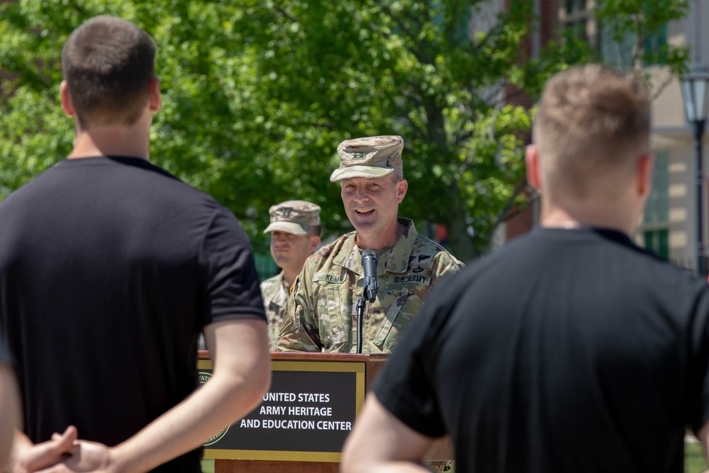 Future Soldiers take oath of enlistment in honor of 245th Army Birthday