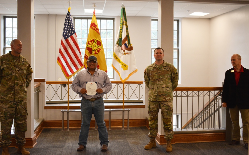 USAG Fort Riley Civilian Recognized for Outstanding Service