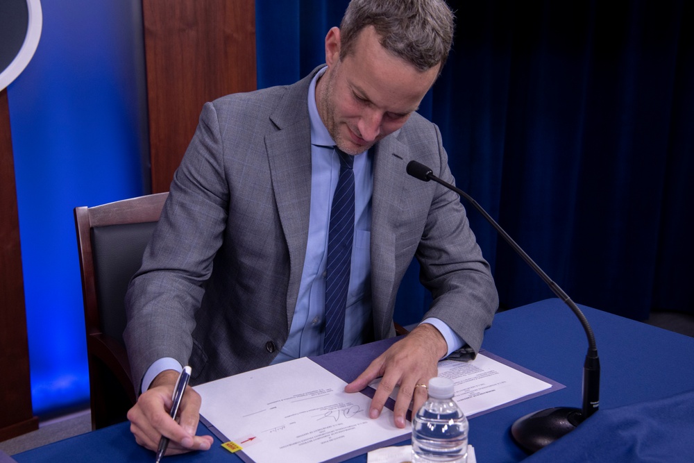 Top Defense Official Briefs Media on COVID-19 Acquisition Policy