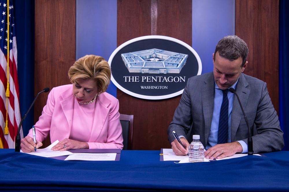 Top Defense Official Briefs Media on COVID-19 Acquisition Policy