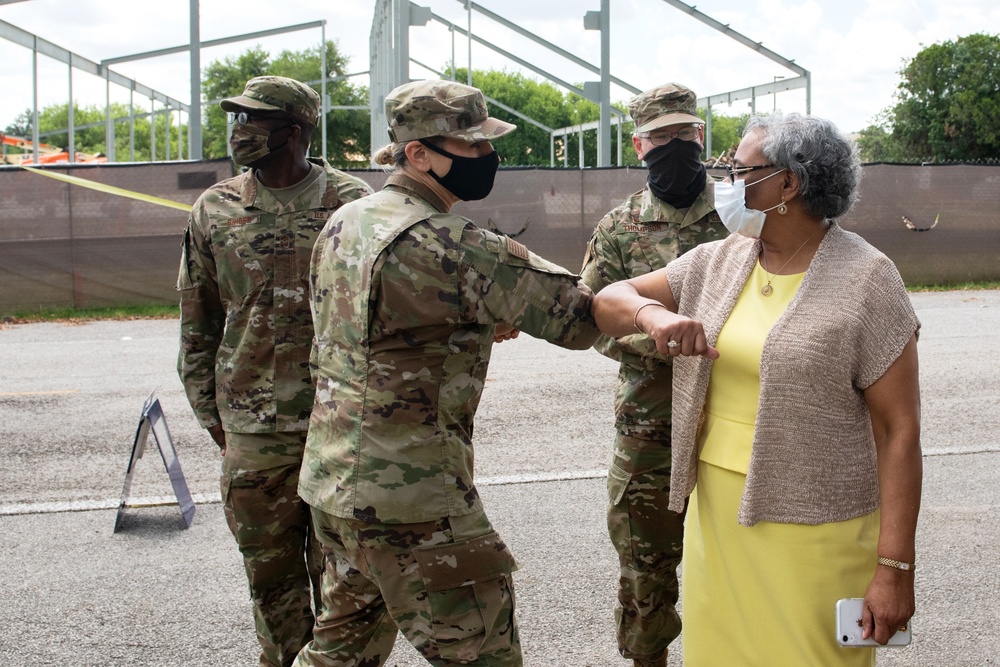 Brig. Gen. Caroline M. Miller tours JBSA-Lackland facilities