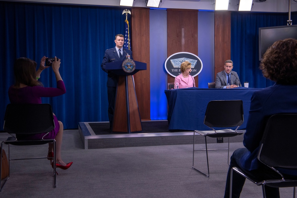 Top Defense Official Briefs Media on COVID-19 Acquisition Policy