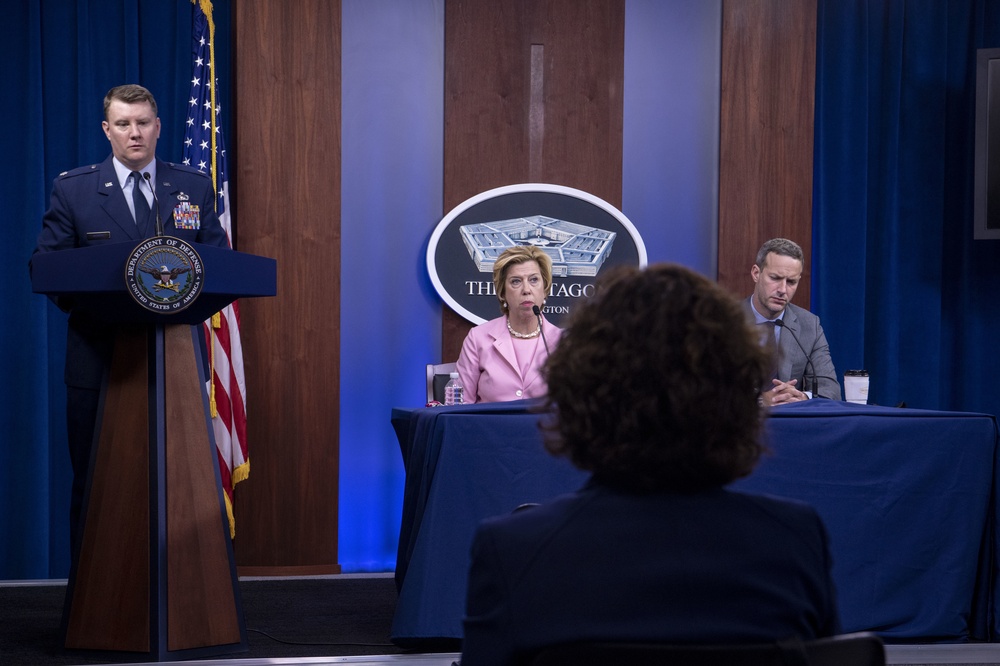 Top Defense Official Briefs Media on COVID-19 Acquisition Policy