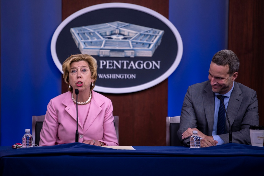 Top Defense Official Briefs Media on COVID-19 Acquisition Policy