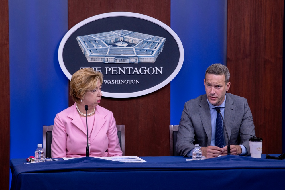 Top Defense Official Briefs Media on COVID-19 Acquisition Policy