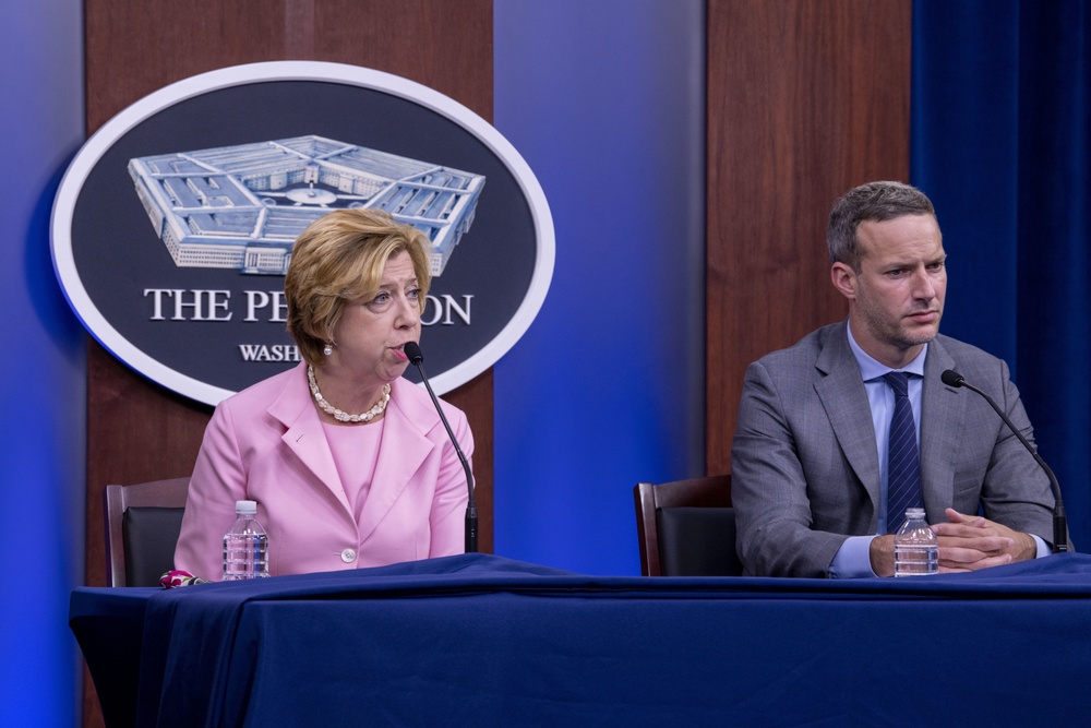 Top Defense Official Briefs Media on COVID-19 Acquisition Policy