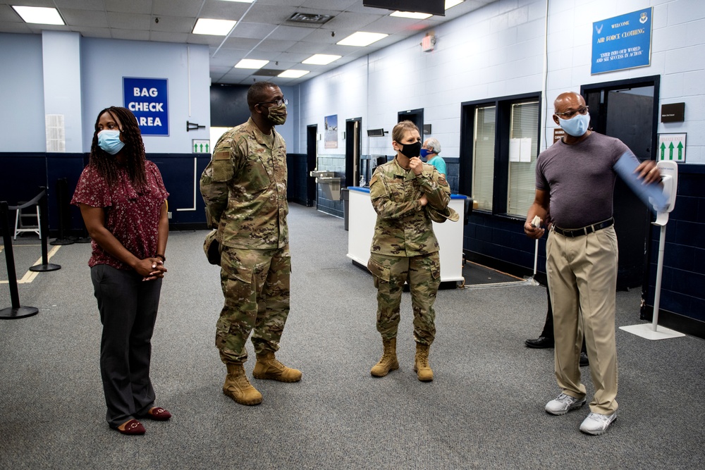 Brig. Gen. Caroline M. Miller tours JBSA-Lackland facilities