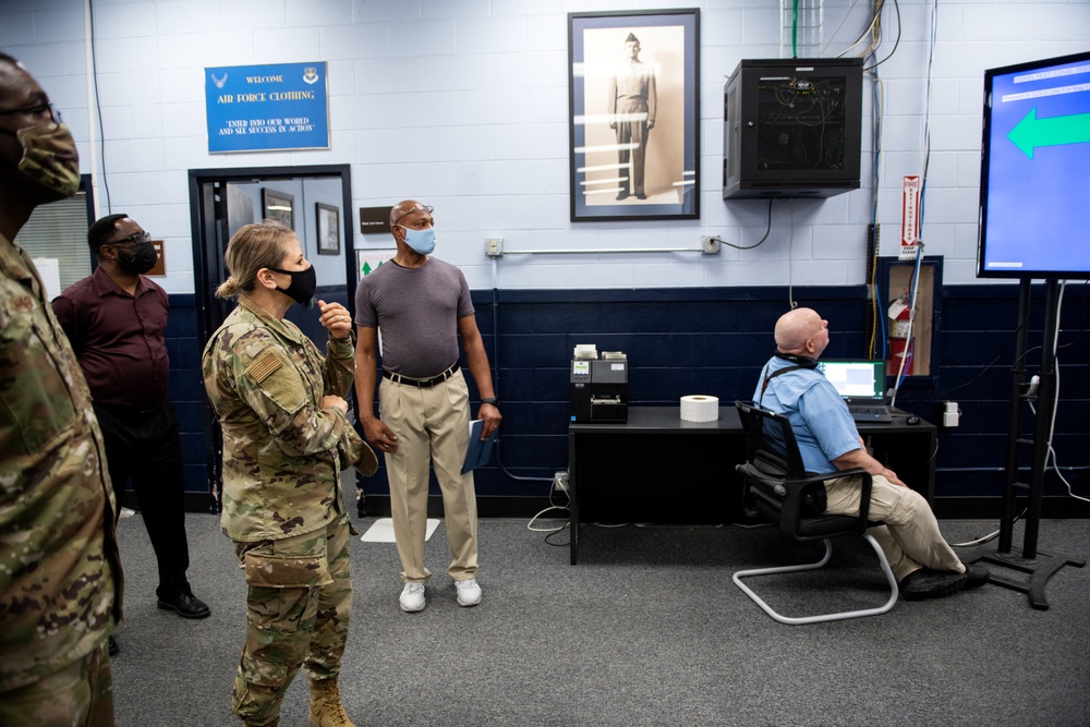 Brig. Gen. Caroline M. Miller tours JBSA-Lackland facilities