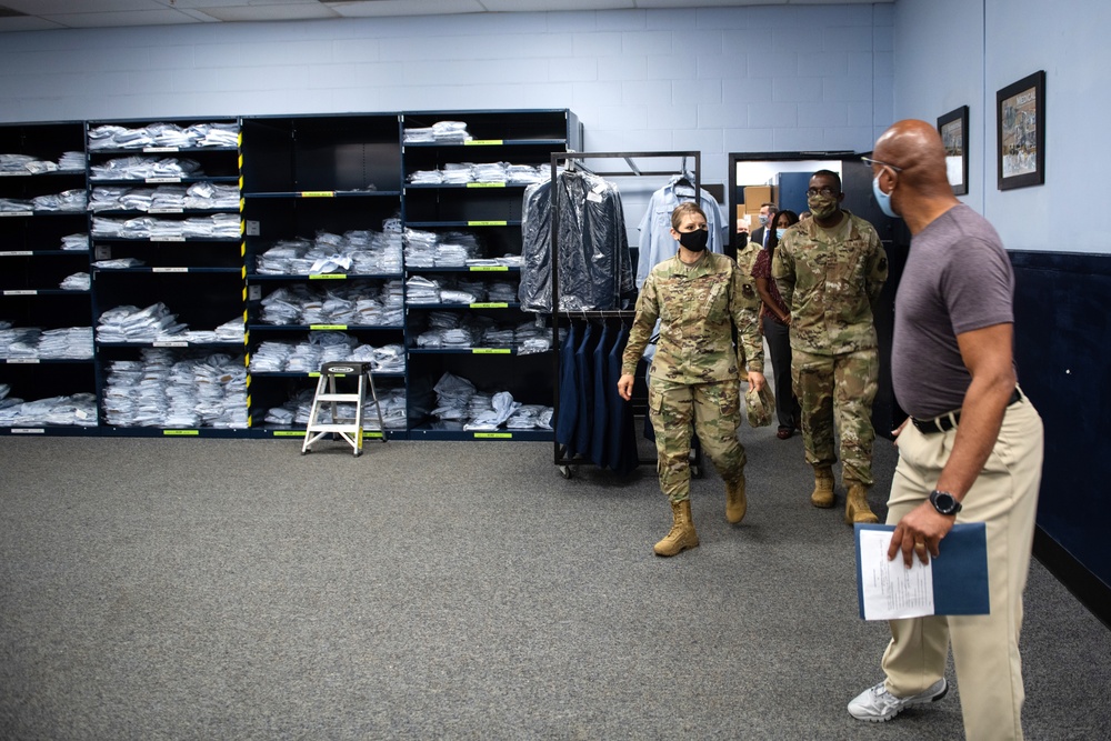 Brig. Gen. Caroline M. Miller tours JBSA-Lackland facilities