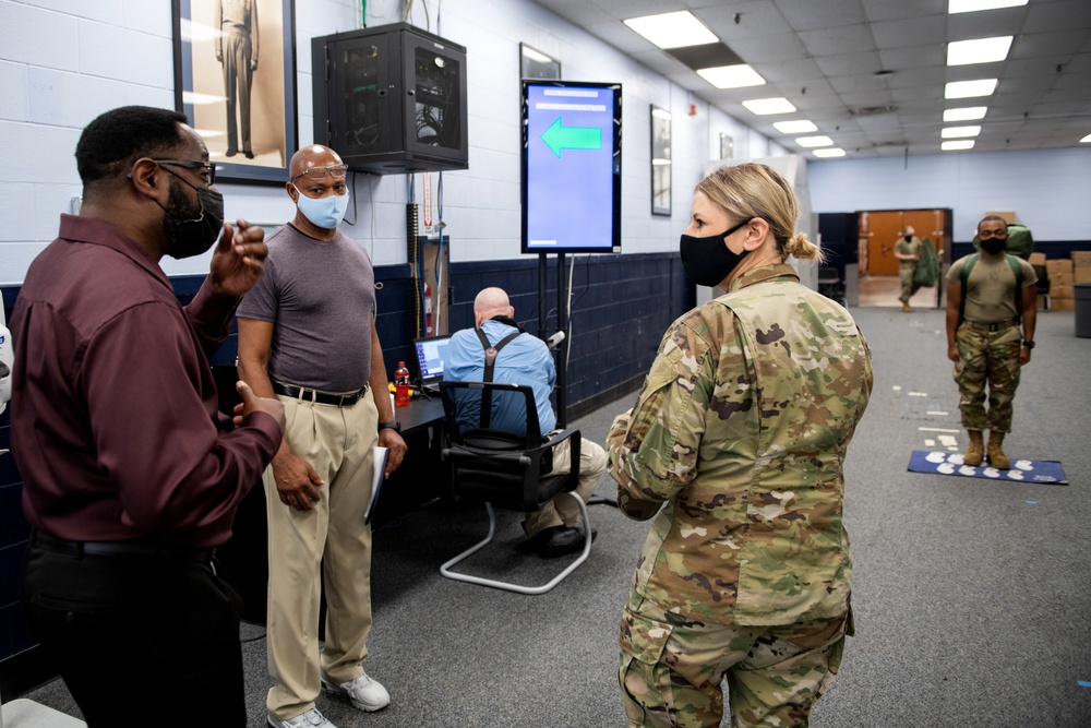 Brig. Gen. Caroline M. Miller tours JBSA-Lackland facilities