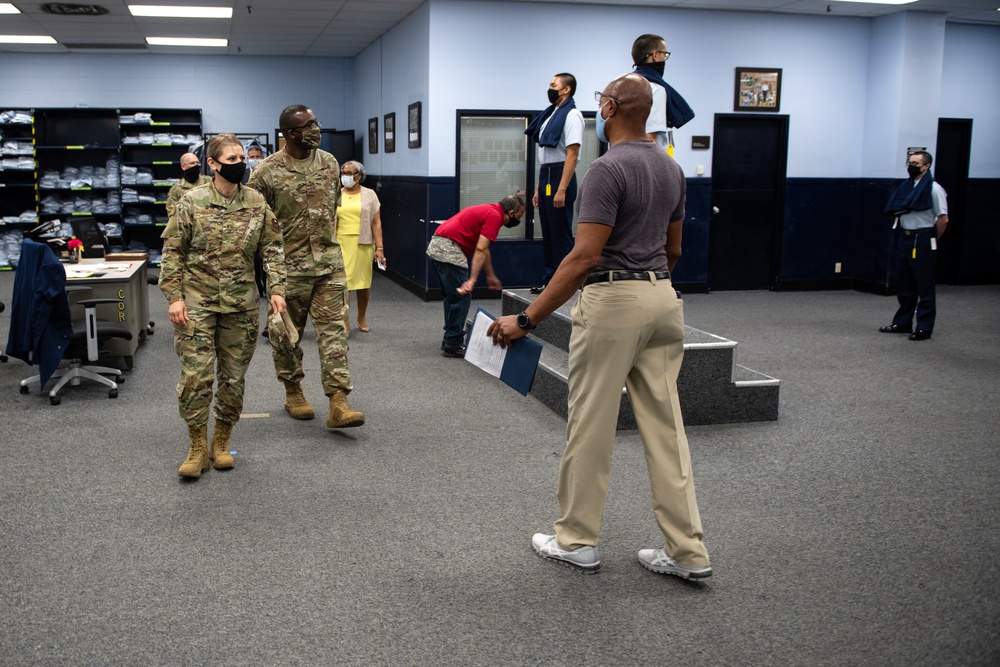 Brig. Gen. Caroline M. Miller tours JBSA-Lackland facilities