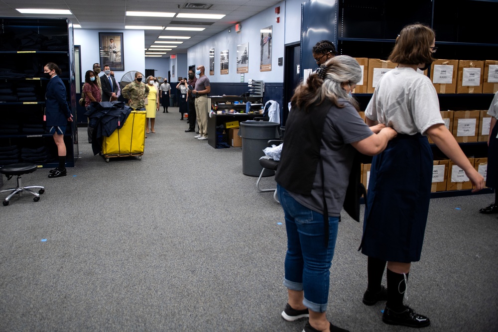 Brig. Gen. Caroline M. Miller tours JBSA-Lackland facilities