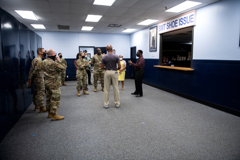 Brig. Gen. Caroline M. Miller tours JBSA-Lackland facilities