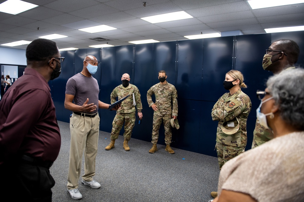 Brig. Gen. Caroline M. Miller tours JBSA-Lackland facilities