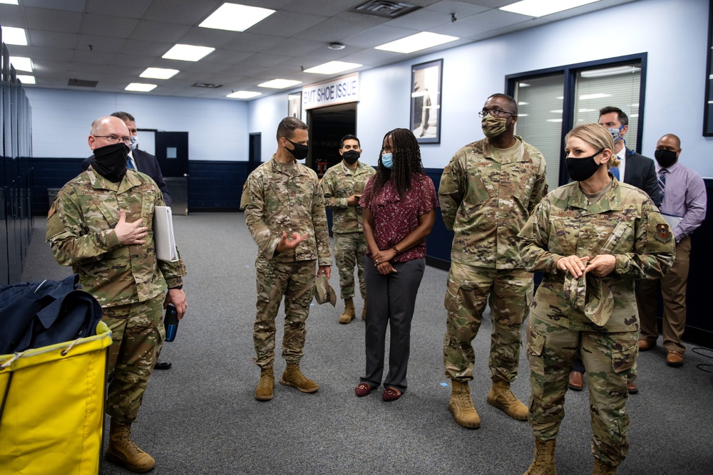 Brig. Gen. Caroline M. Miller tours JBSA-Lackland facilities