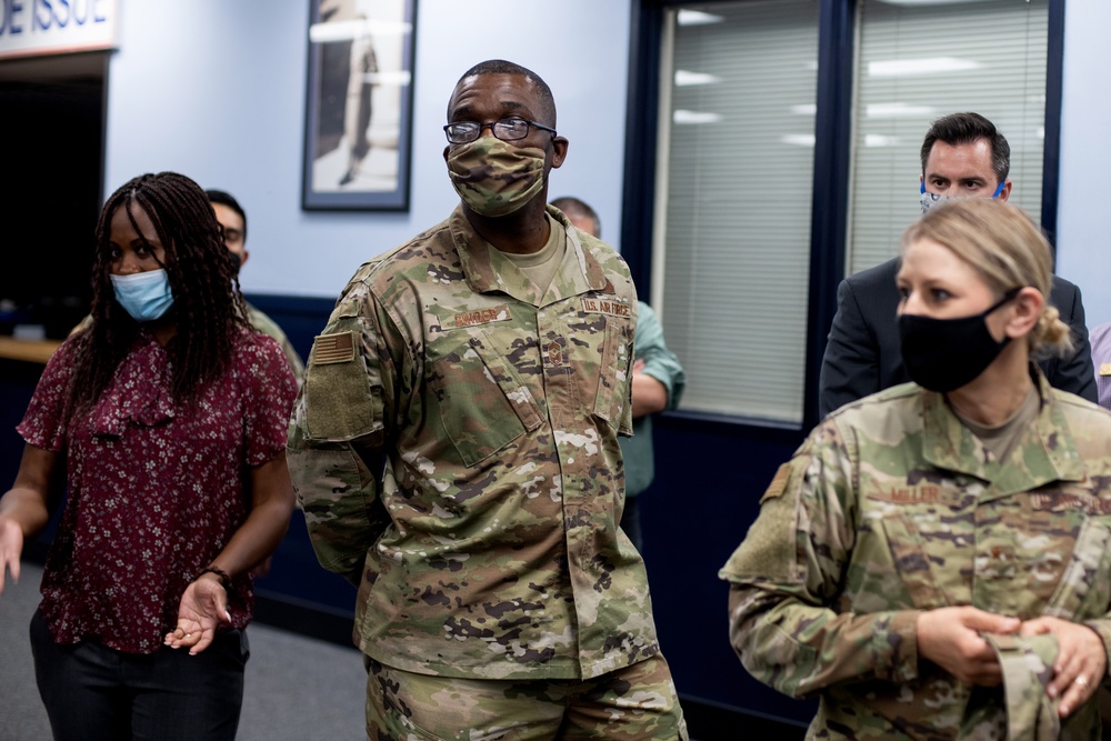 Brig. Gen. Caroline M. Miller tours JBSA-Lackland facilities