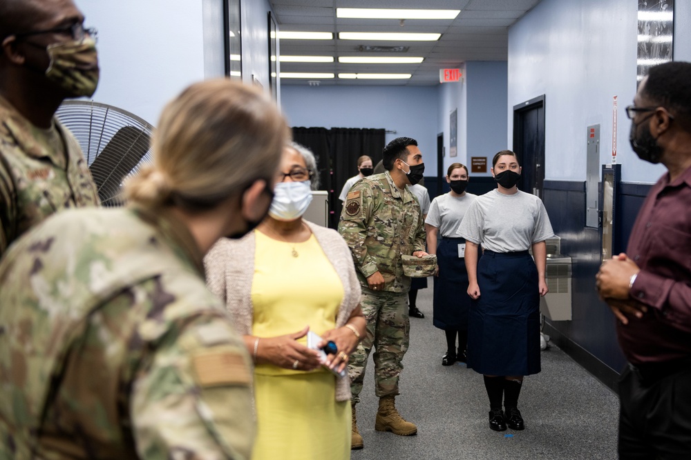 Brig. Gen. Caroline M. Miller tours JBSA-Lackland facilities