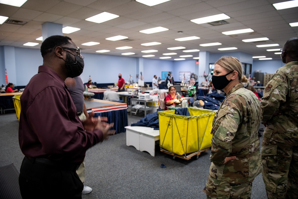 Brig. Gen. Caroline M. Miller tours JBSA-Lackland facilities