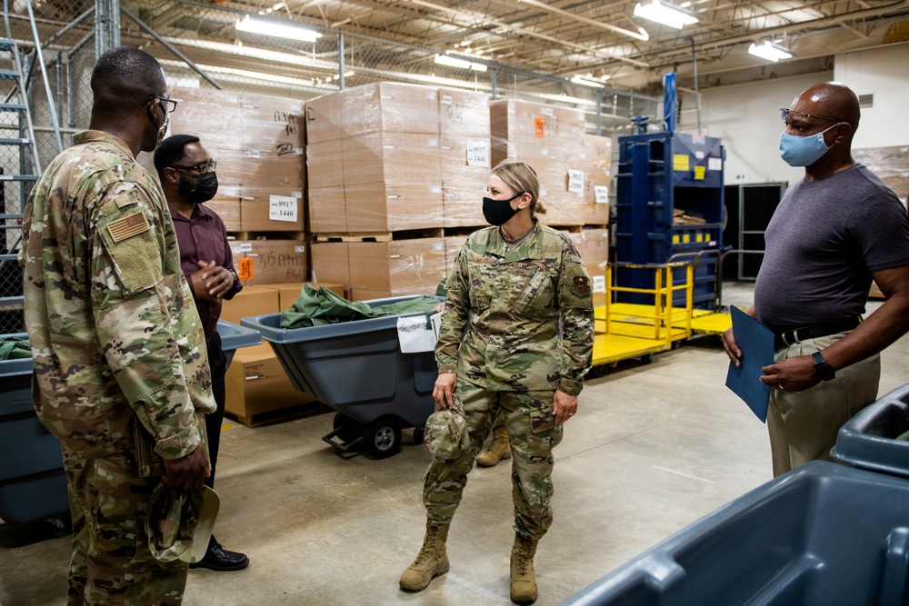 Brig. Gen. Caroline M. Miller tours JBSA-Lackland facilities