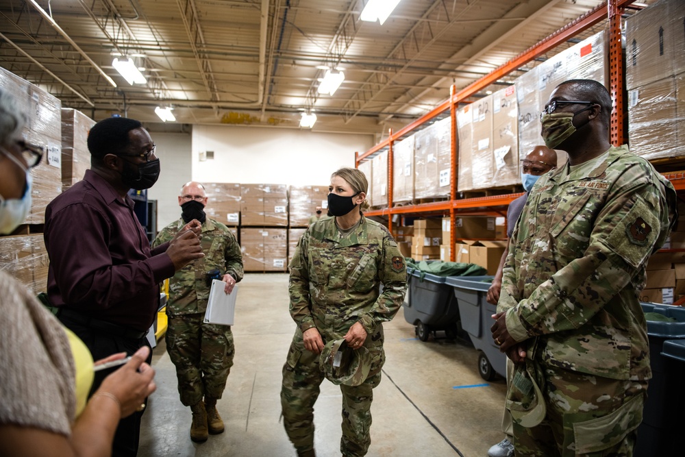 Brig. Gen. Caroline M. Miller tours JBSA-Lackland facilities