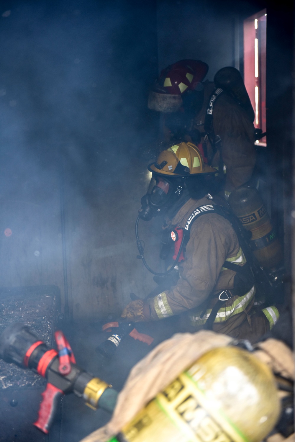 180FW Firefighters Train With Live Fires