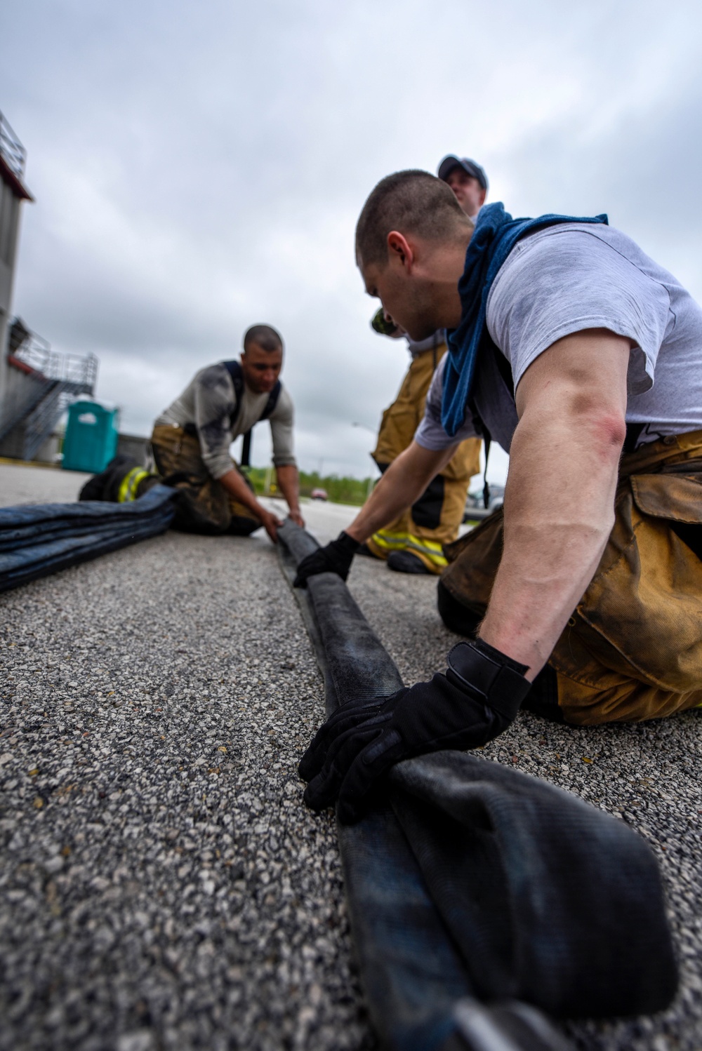 180FW Firefighters Train With Live Fires