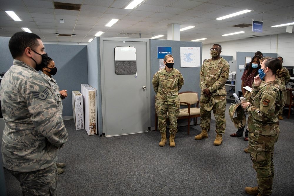 Brig. Gen. Caroline M. Miller tours JBSA-Lackland facilities