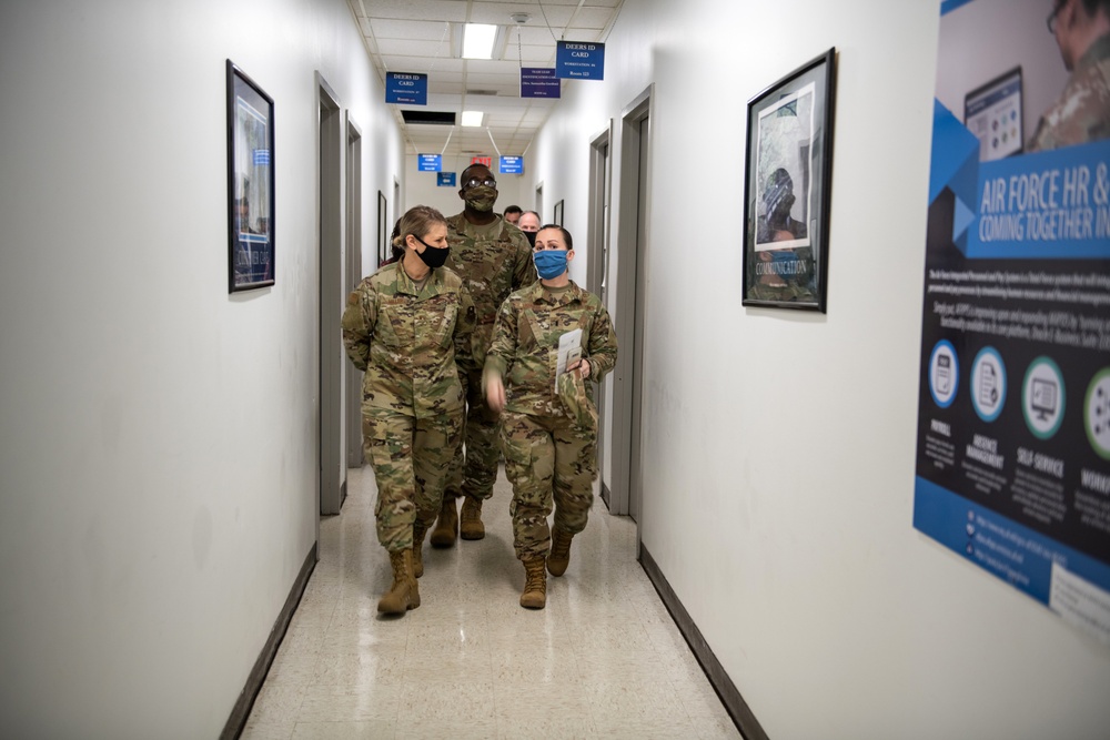 Brig. Gen. Caroline M. Miller tours JBSA-Lackland facilities