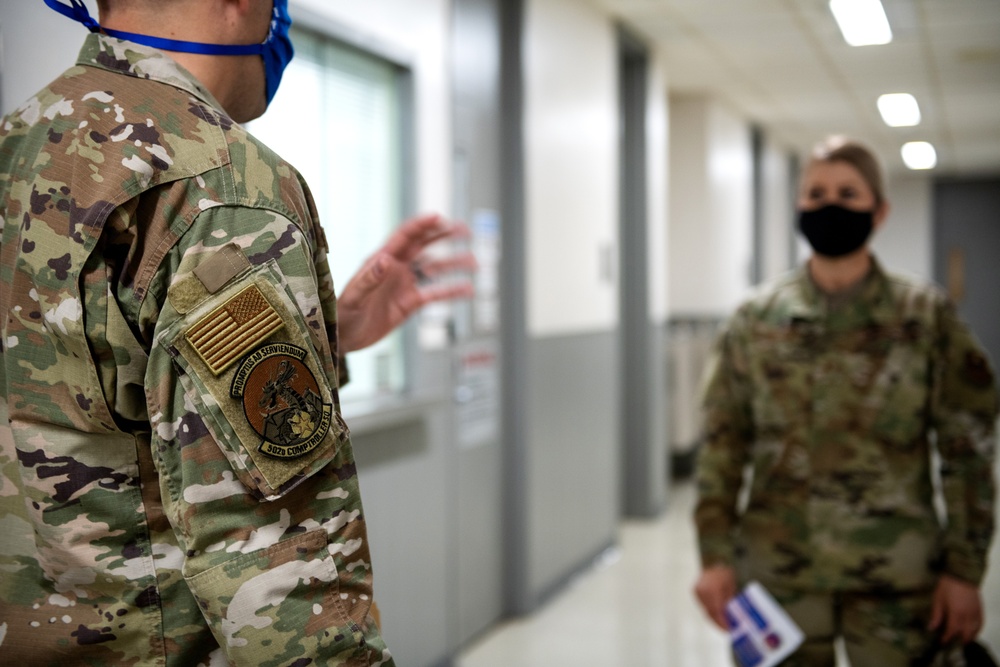 Brig. Gen. Caroline M. Miller tours JBSA-Lackland facilities