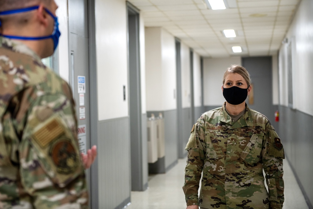 Brig. Gen. Caroline M. Miller tours JBSA-Lackland facilities