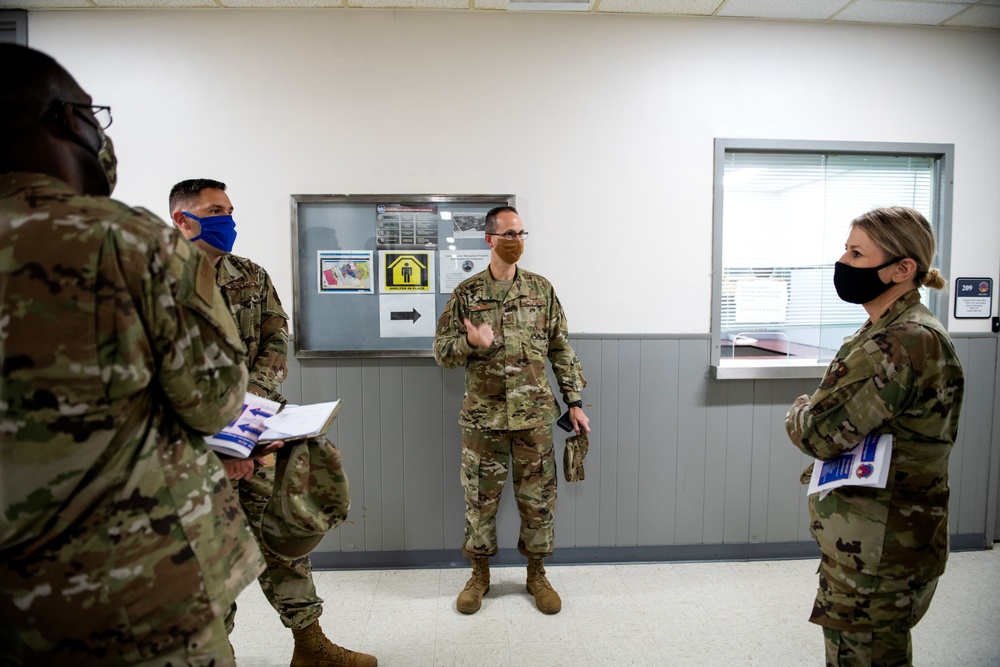 Brig. Gen. Caroline M. Miller tours JBSA-Lackland facilities