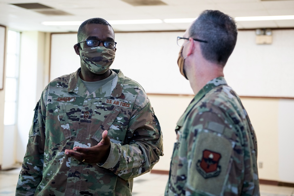 Brig. Gen. Caroline M. Miller tours JBSA-Lackland facilities