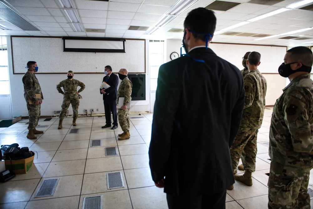 Brig. Gen. Caroline M. Miller tours JBSA-Lackland facilities