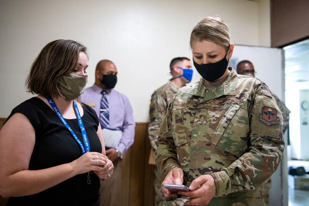 Brig. Gen. Caroline M. Miller tours JBSA-Lackland facilities