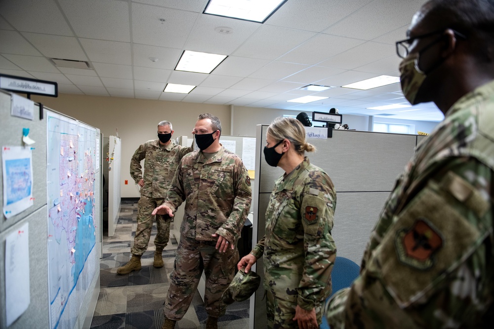 Brig. Gen. Caroline M. Miller tours JBSA-Lackland facilities