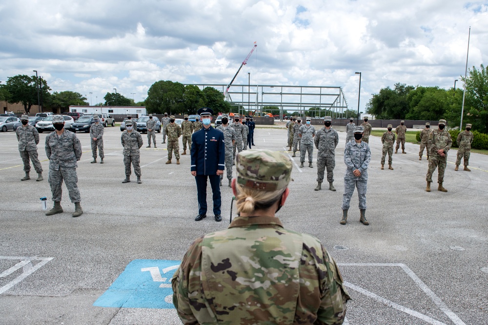 Brig. Gen. Caroline M. Miller tours JBSA-Lackland facilities