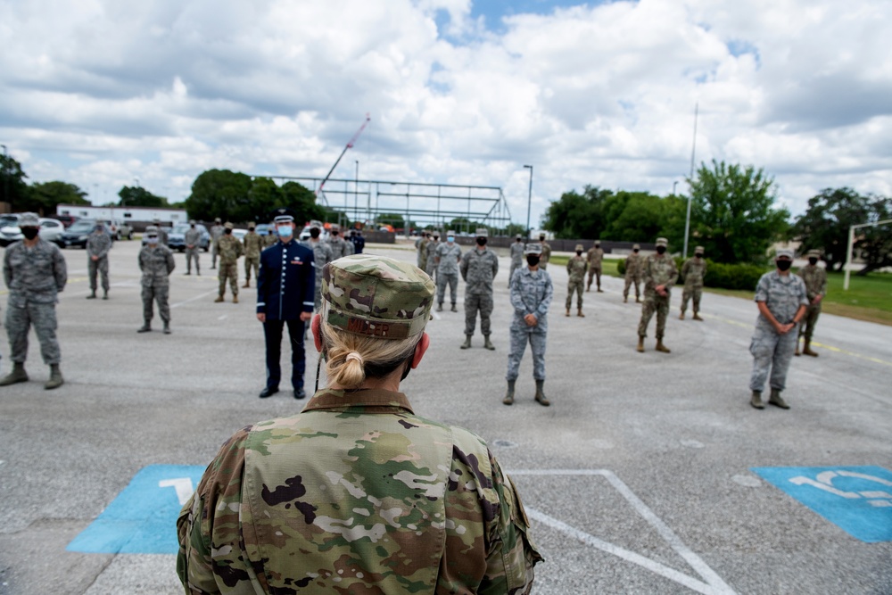 Brig. Gen. Caroline M. Miller tours JBSA-Lackland facilities