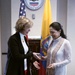 USAID Deputy Administrator Bonnie Glick meets with the First Lady of Ecuador Rocio Gonzalez de Moreno.