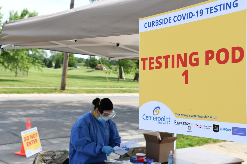 178th Airmen provide COVID-19 testing to local community members
