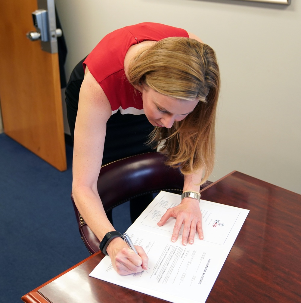 Jennifer Hazelton swearing in ceremony